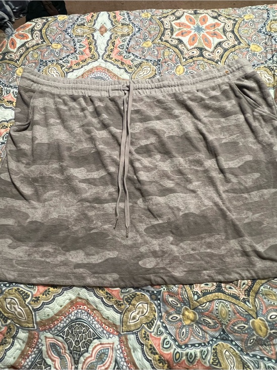 Maurices Dresses & Skirts - Maurices Taupe Camo Drawstring Mini Skirt